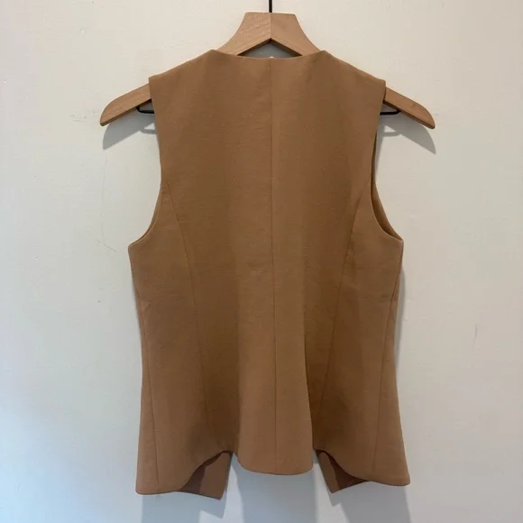 Aritzia Camel Button-Up Vest - Picture 5 of 6